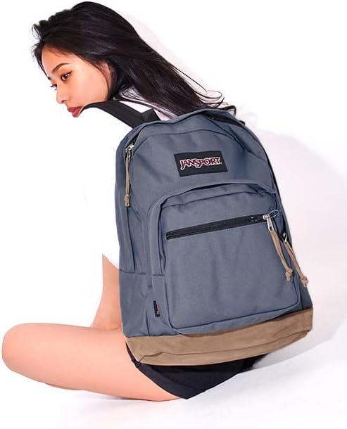 imageJanSport Right Pack Backpack  Durable Daypack with Padded 15quot Laptop Sleeve Spacious Main Compartment ampamp Integrated Water Bottle Pocket  BlackGraphite Grey