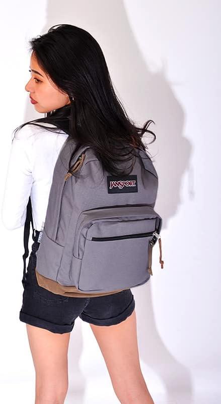 imageJanSport Right Pack Backpack  Durable Daypack with Padded 15quot Laptop Sleeve Spacious Main Compartment ampamp Integrated Water Bottle Pocket  BlackGraphite Grey