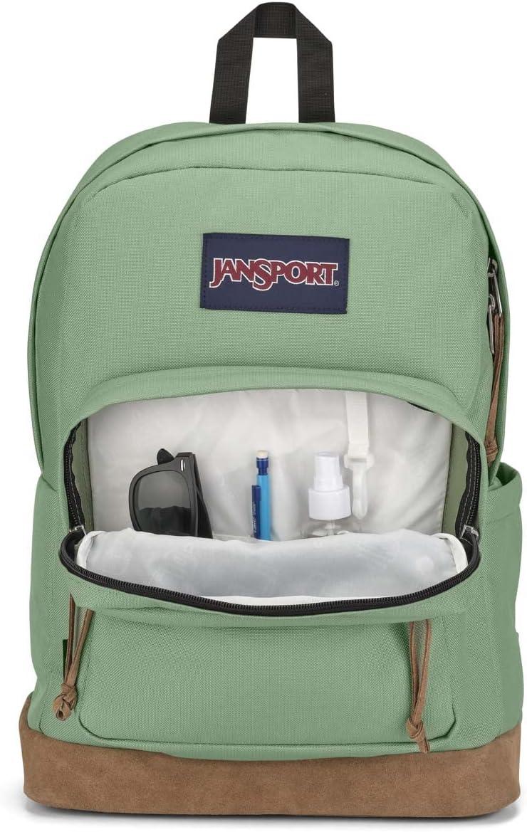 imageJanSport Right Pack Backpack  Durable Daypack with Padded 15quot Laptop Sleeve Spacious Main Compartment ampamp Integrated Water Bottle Pocket  BlackLoden Frost