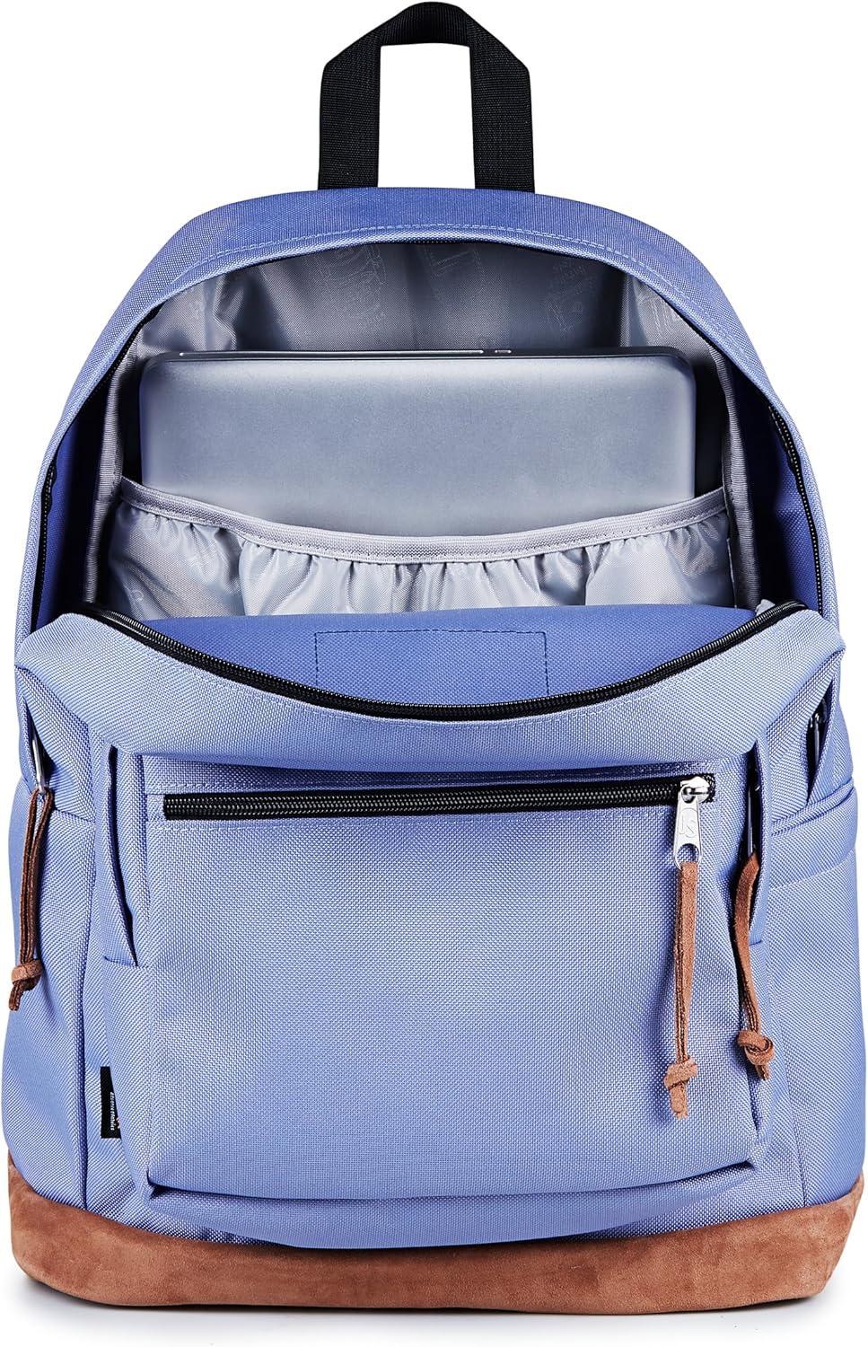 imageJanSport Right Pack Backpack  Durable Daypack with Padded 15quot Laptop Sleeve Spacious Main Compartment ampamp Integrated Water Bottle Pocket  BlackLavender Ash