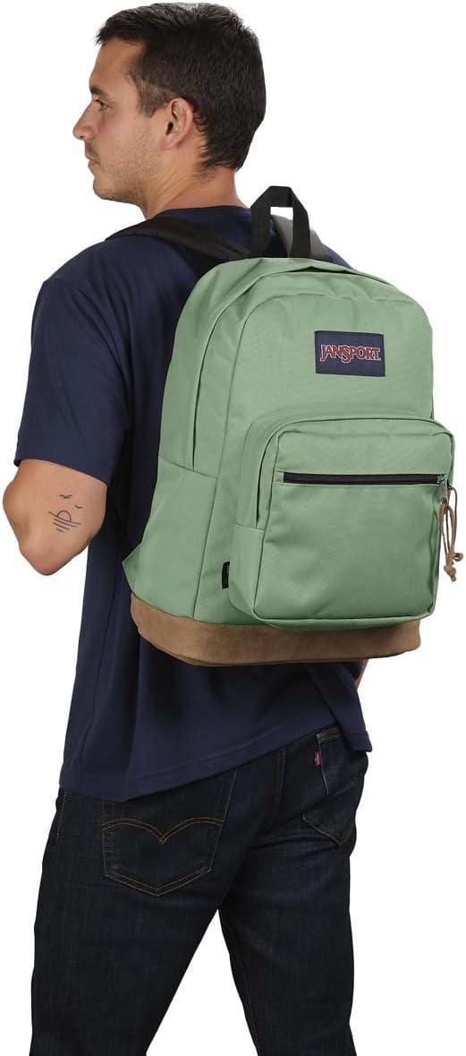 imageJanSport Right Pack Backpack  Durable Daypack with Padded 15quot Laptop Sleeve Spacious Main Compartment ampamp Integrated Water Bottle Pocket  BlackLoden Frost