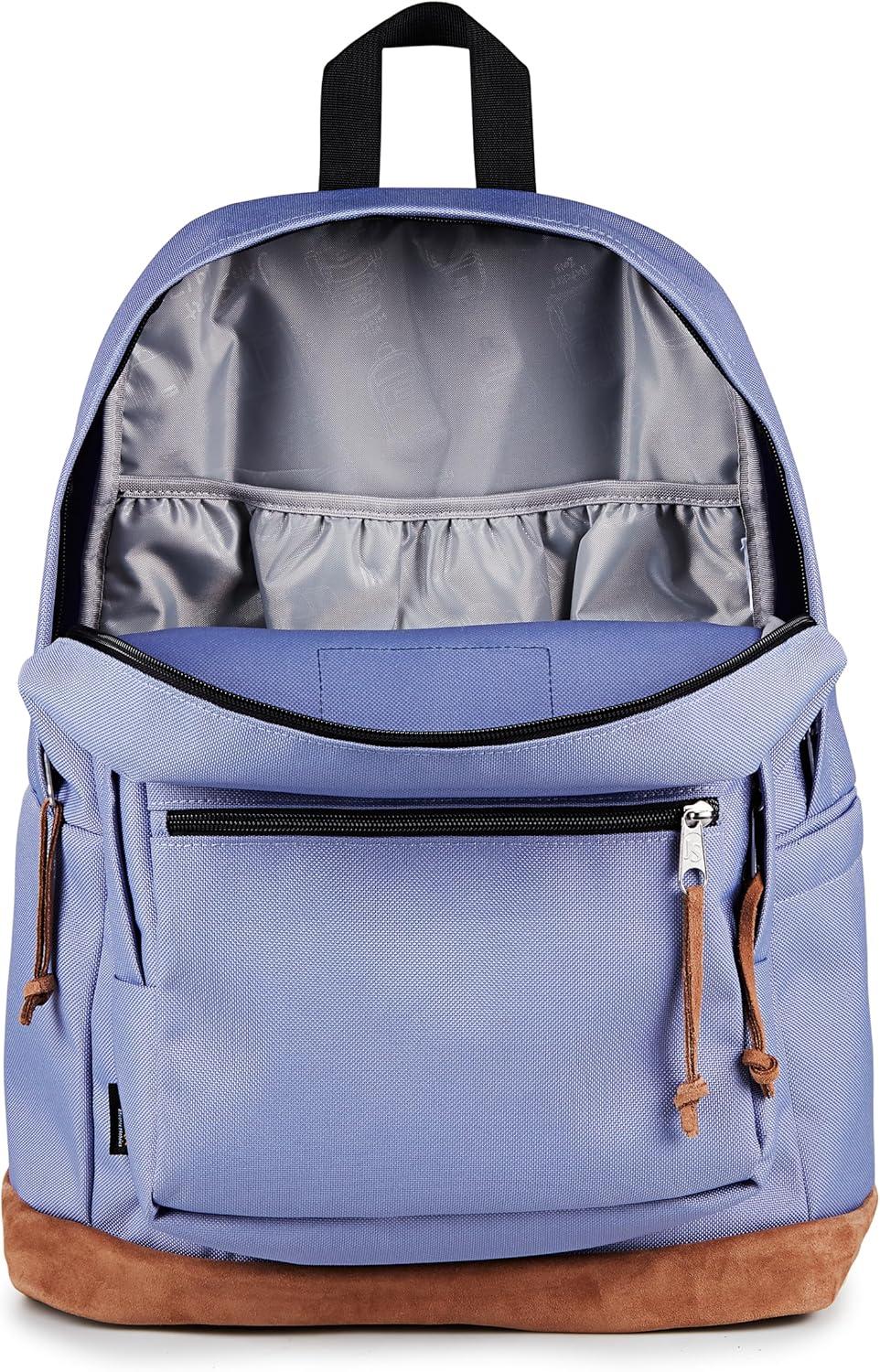 imageJanSport Right Pack Backpack  Durable Daypack with Padded 15quot Laptop Sleeve Spacious Main Compartment ampamp Integrated Water Bottle Pocket  BlackLavender Ash