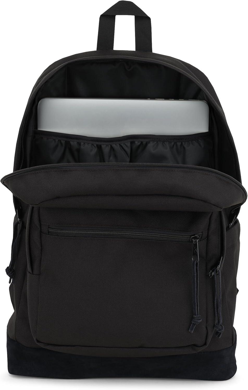 imageJanSport Right Pack Backpack  Durable Daypack with Padded 15quot Laptop Sleeve Spacious Main Compartment ampamp Integrated Water Bottle Pocket  BlackMonochrome Black