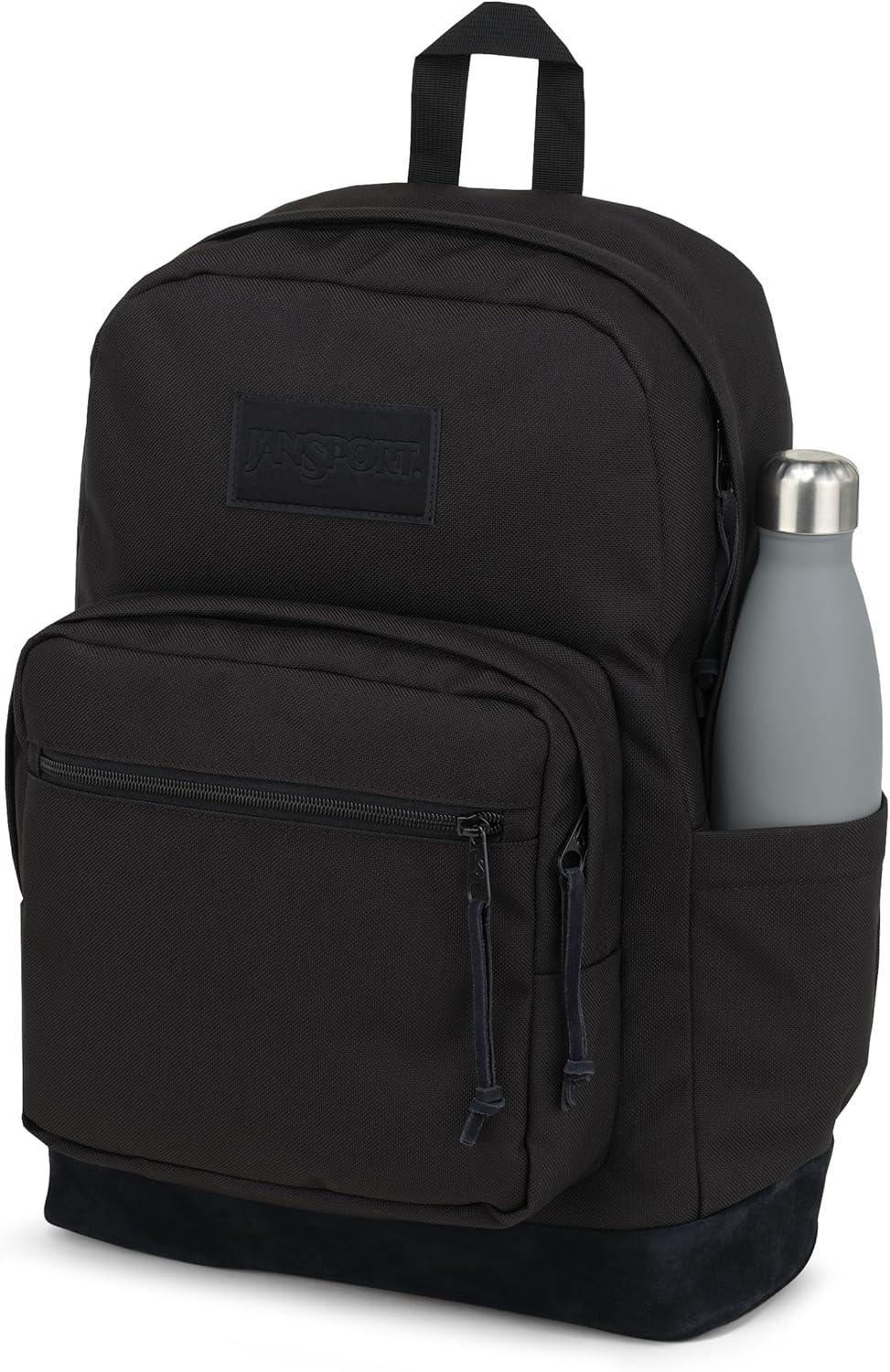 imageJanSport Right Pack Backpack  Durable Daypack with Padded 15quot Laptop Sleeve Spacious Main Compartment ampamp Integrated Water Bottle Pocket  BlackMonochrome Black