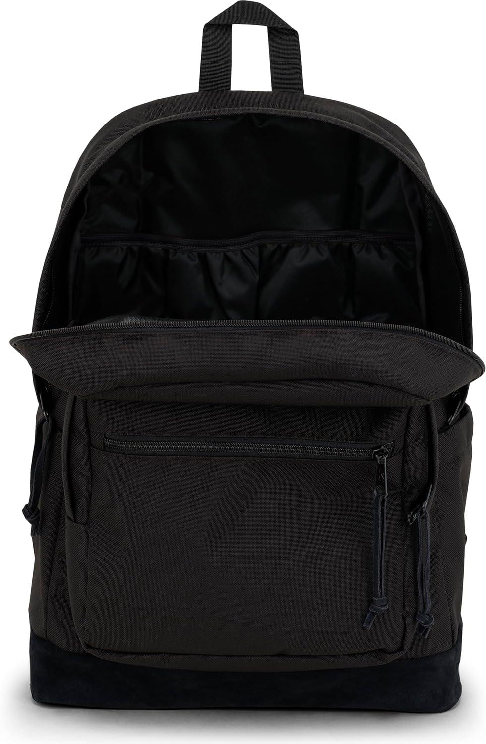 imageJanSport Right Pack Backpack  Durable Daypack with Padded 15quot Laptop Sleeve Spacious Main Compartment ampamp Integrated Water Bottle Pocket  BlackMonochrome Black