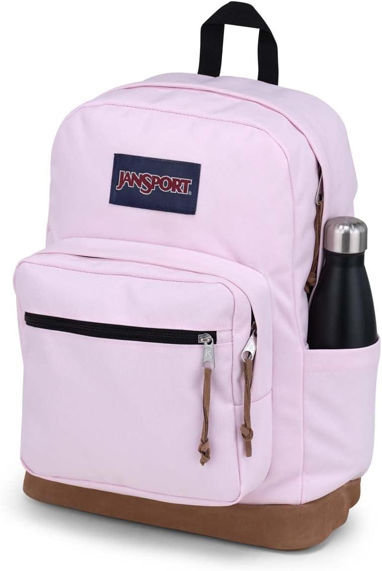 imageJanSport Right Pack Backpack  Durable Daypack with Padded 15quot Laptop Sleeve Spacious Main Compartment ampamp Integrated Water Bottle Pocket  BlackPink Ice