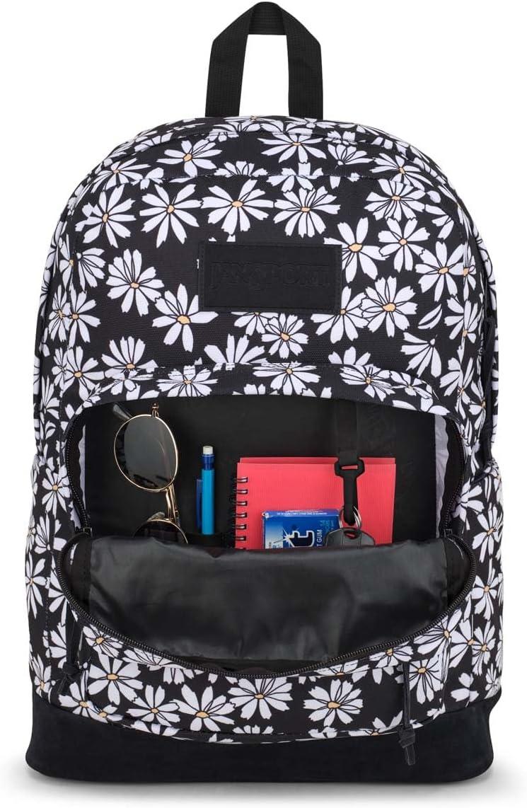 imageJanSport Right Pack Backpack  Durable Daypack with Padded 15quot Laptop Sleeve Spacious Main Compartment ampamp Integrated Water Bottle Pocket  BlackPunk Pansies Black