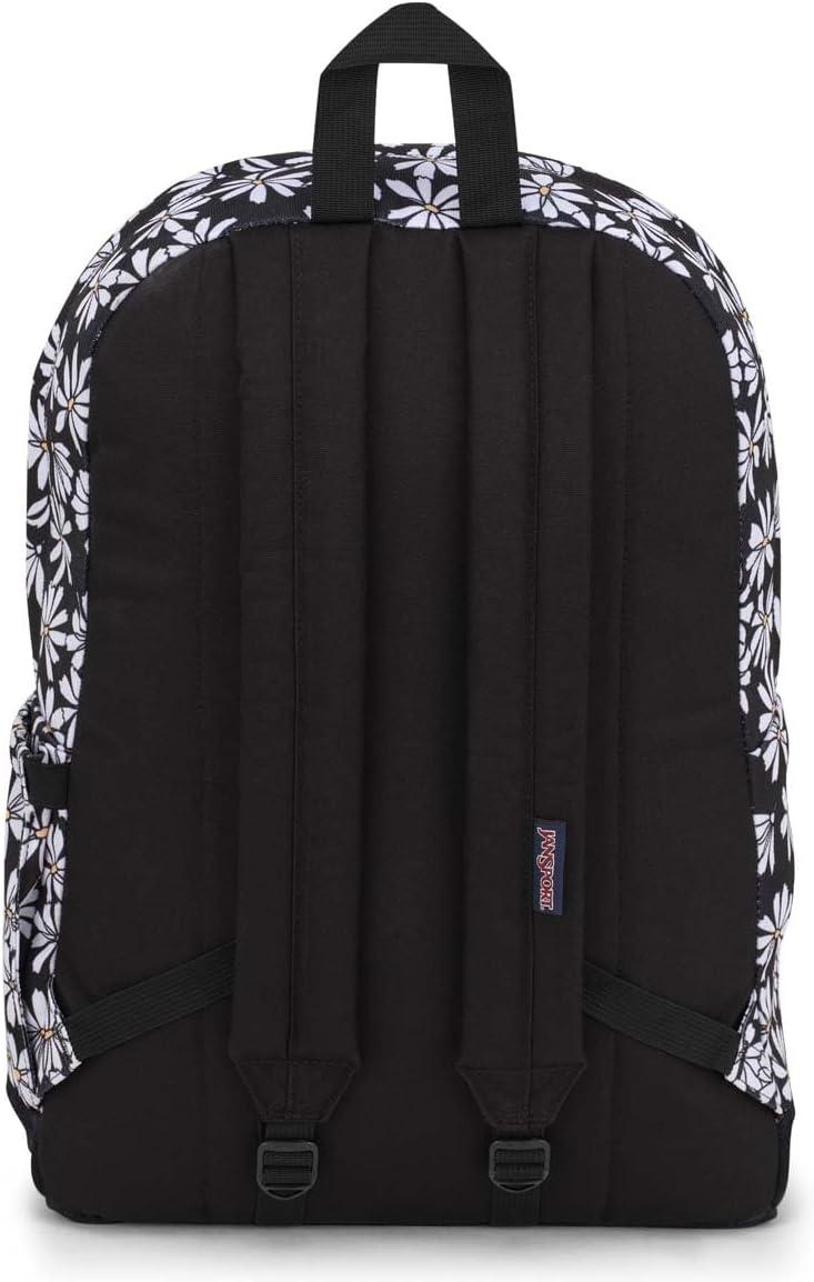 imageJanSport Right Pack Backpack  Durable Daypack with Padded 15quot Laptop Sleeve Spacious Main Compartment ampamp Integrated Water Bottle Pocket  BlackPunk Pansies Black