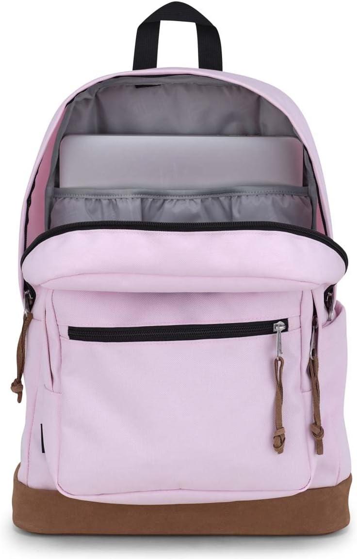 imageJanSport Right Pack Backpack  Durable Daypack with Padded 15quot Laptop Sleeve Spacious Main Compartment ampamp Integrated Water Bottle Pocket  BlackPink Ice