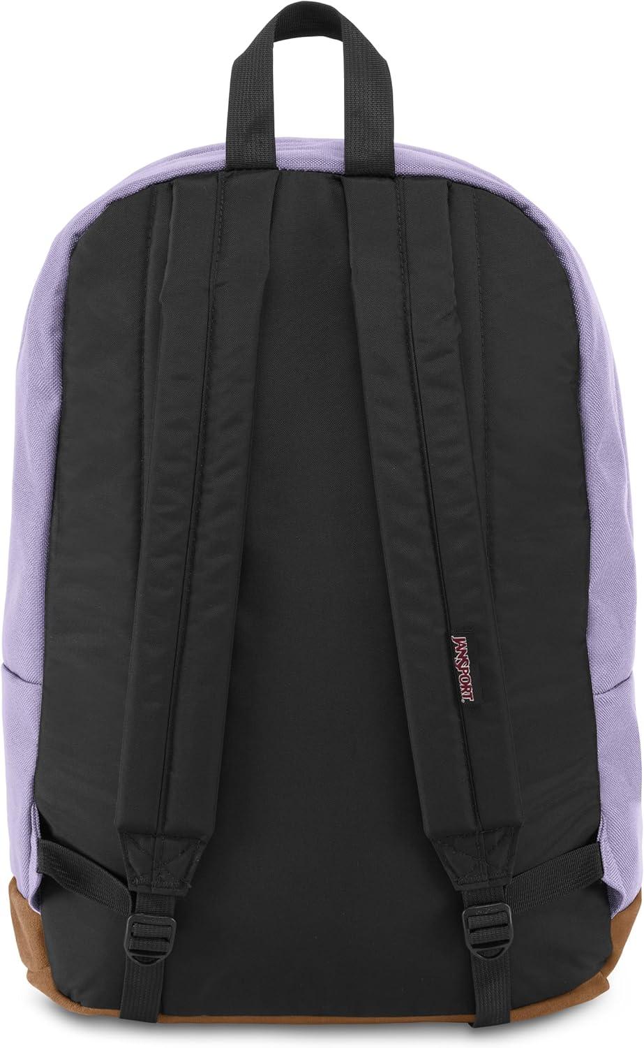 imageJanSport Right Pack Backpack  Durable Daypack with Padded 15quot Laptop Sleeve Spacious Main Compartment ampamp Integrated Water Bottle Pocket  BlackPastel Lilac