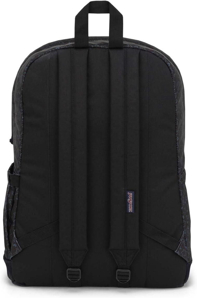 imageJanSport Right Pack Backpack Durable Daypack with Padded 15quot Laptop Sleeve Spacious Main Compartment ampamp Integrated Water Bottle Pocket BlackSubtle Skull