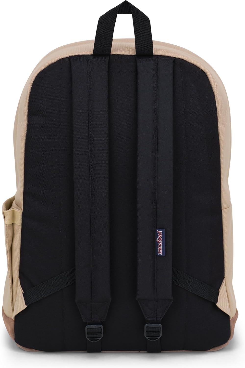 imageJanSport Right Pack Backpack  Durable Daypack with Padded 15quot Laptop Sleeve Spacious Main Compartment ampamp Integrated Water Bottle Pocket  BlackTravertine