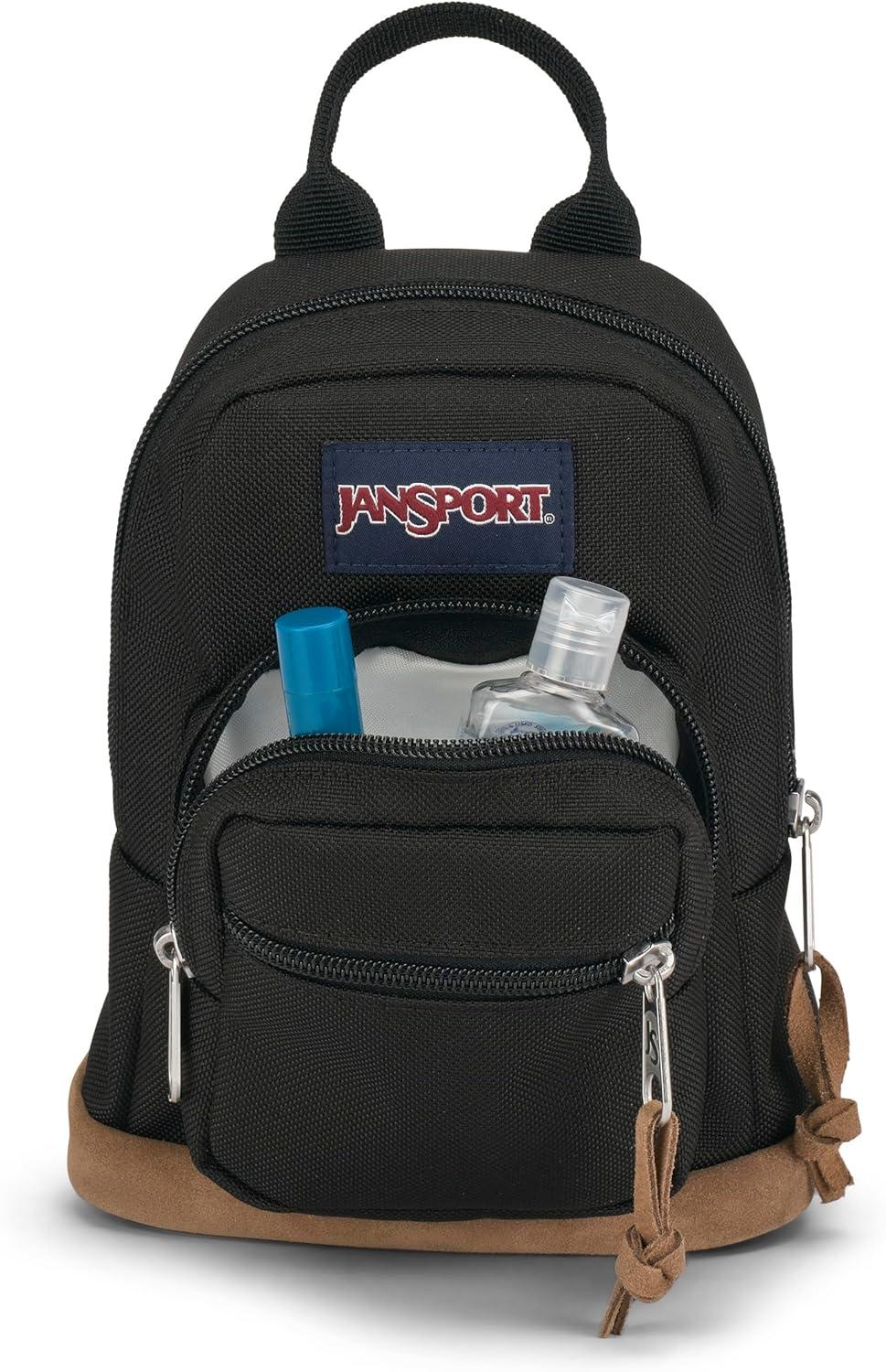 imageJanSport Right Pack Mini Compact Backpack with Large Main Compartment Front Utility Pocket and Front Zippered Stash Pocket CoconutBlack