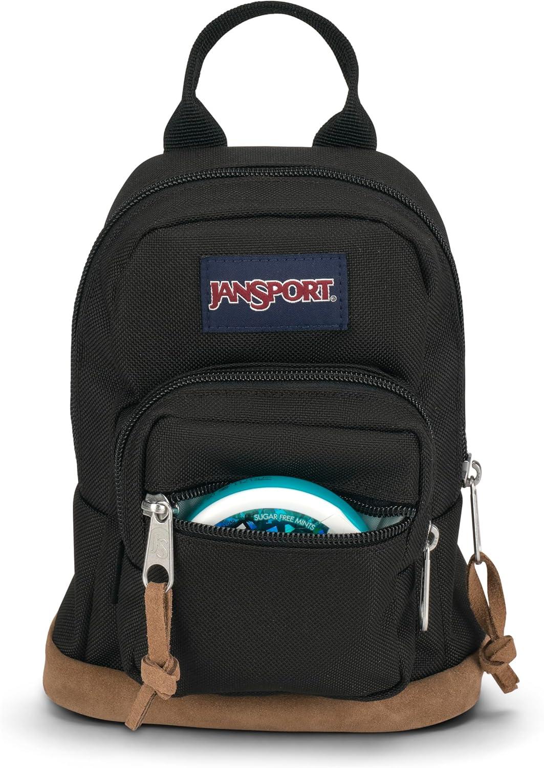 imageJanSport Right Pack Mini Compact Backpack with Large Main Compartment Front Utility Pocket and Front Zippered Stash Pocket CoconutBlack