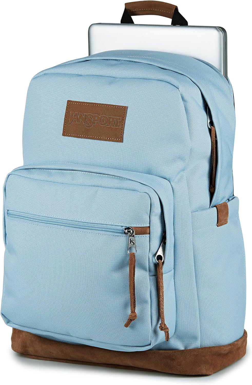 imageJanSport Right Pack Premium Backpack  Daypack with 15quot Laptop Sleeve Main Compartment Water Bottle Pocket Cargo GreenBlue Dusk