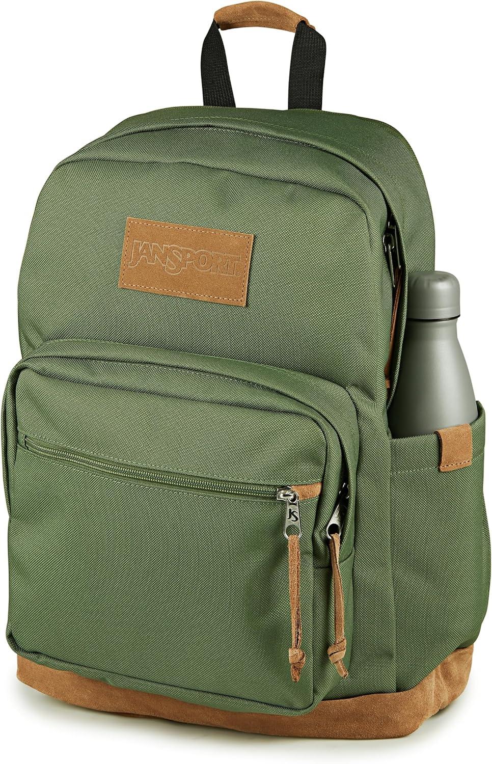 imageJanSport Right Pack Premium Backpack  Daypack with 15quot Laptop Sleeve Main Compartment Water Bottle Pocket Cargo GreenCargo Green