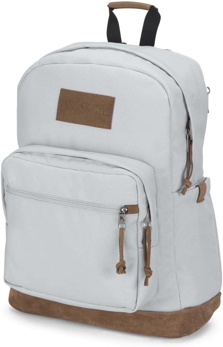 imageJanSport Right Pack Premium Backpack  Daypack with 15quot Laptop Sleeve Main Compartment Water Bottle Pocket Cargo GreenOyster Mushroom