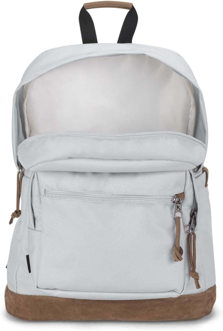 imageJanSport Right Pack Premium Backpack  Daypack with 15quot Laptop Sleeve Main Compartment Water Bottle Pocket Cargo GreenOyster Mushroom