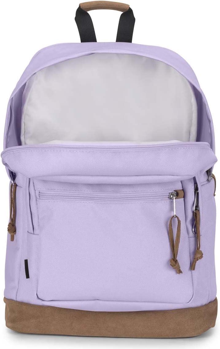 imageJanSport Right Pack Premium Backpack  Daypack with 15quot Laptop Sleeve Main Compartment Water Bottle Pocket Cargo GreenPastel Lilac