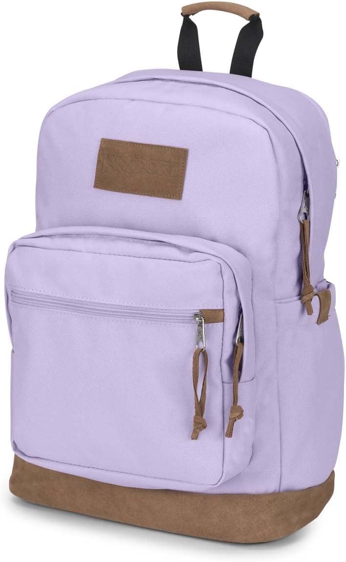 imageJanSport Right Pack Premium Backpack  Daypack with 15quot Laptop Sleeve Main Compartment Water Bottle Pocket Cargo GreenPastel Lilac