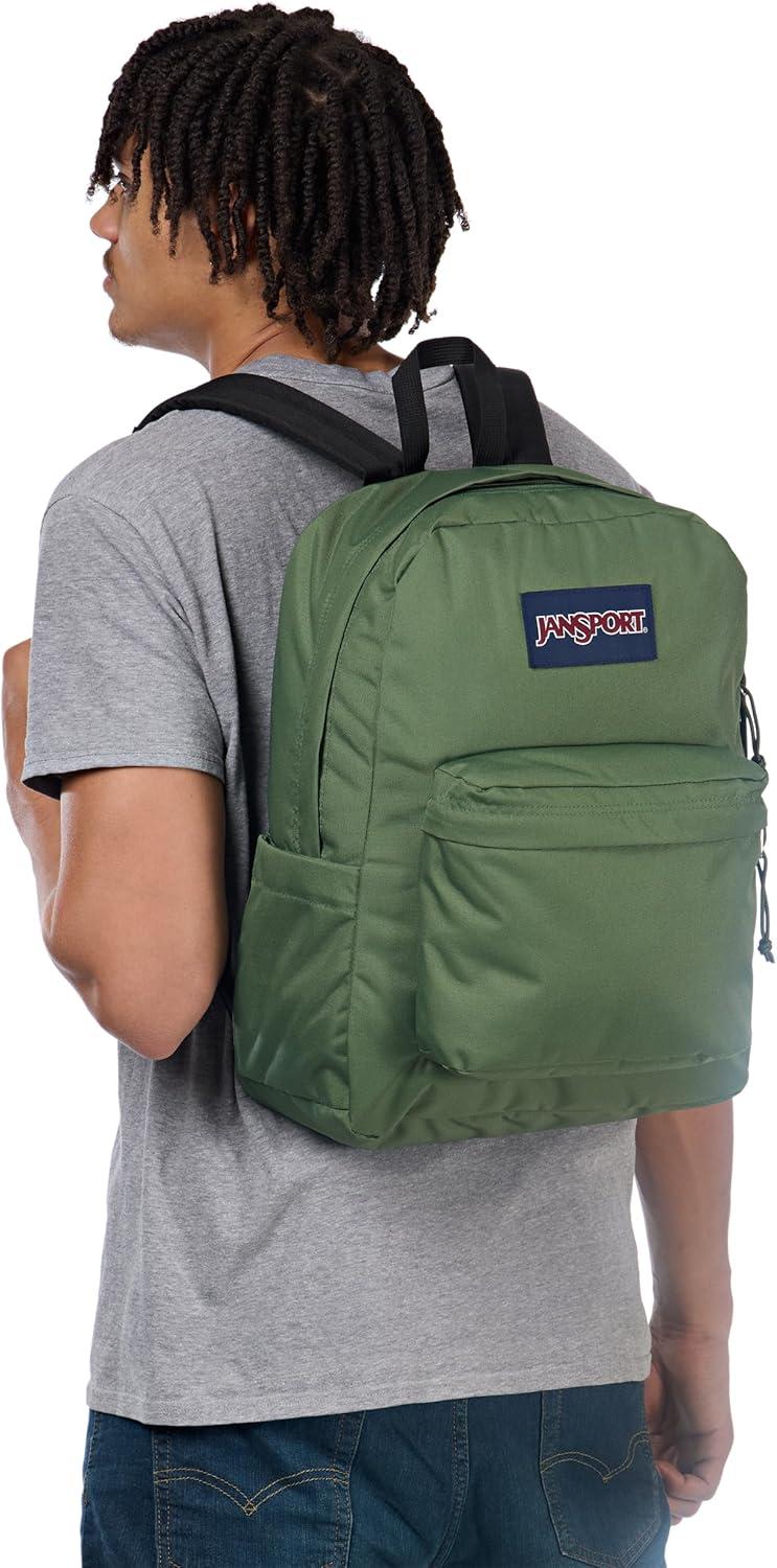 imageJanSport Superbreak Backpack  Durable Lightweight Premium Backpack Red TapeCargo Green