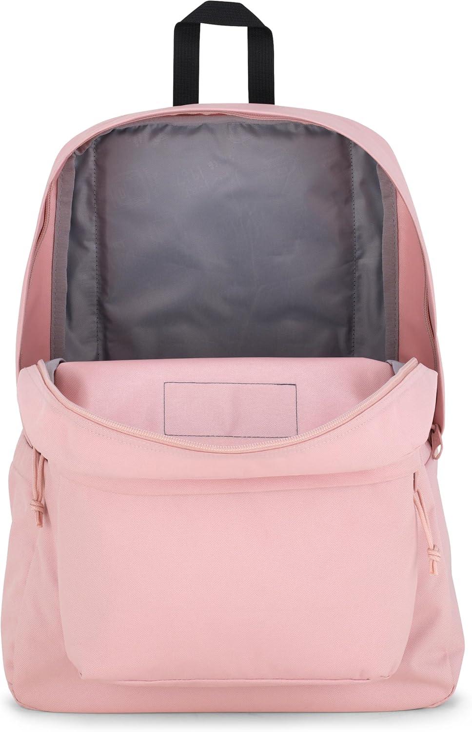 imageJanSport Superbreak Backpack  Durable Lightweight Premium Backpack Red TapeMisty Rose