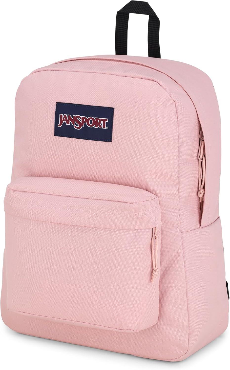 imageJanSport Superbreak Backpack  Durable Lightweight Premium Backpack Red TapeMisty Rose
