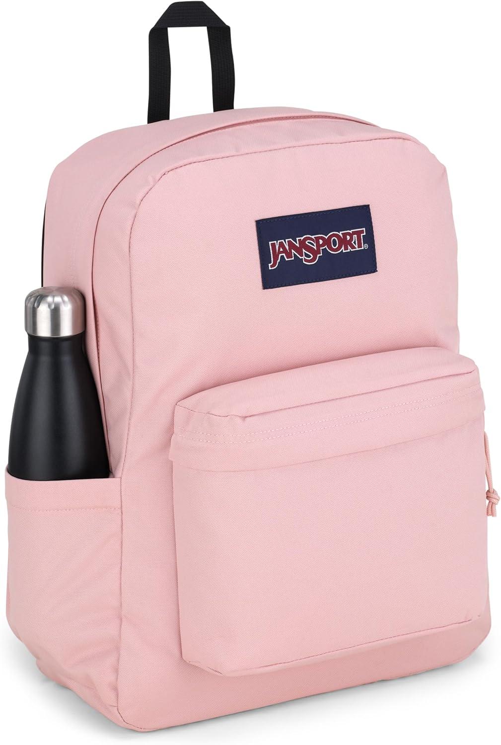 imageJanSport Superbreak Backpack  Durable Lightweight Premium Backpack Red TapeMisty Rose