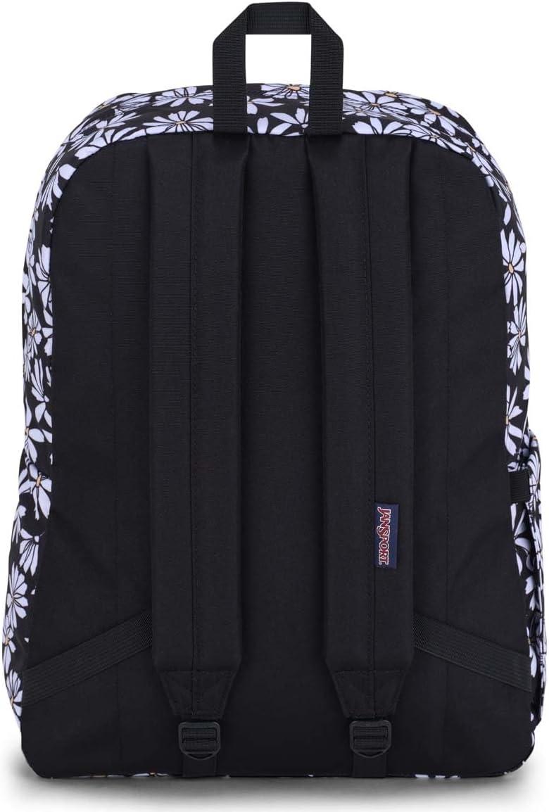imageJanSport Superbreak Backpack  Durable Lightweight Premium Backpack Red TapePunk Pansies Black