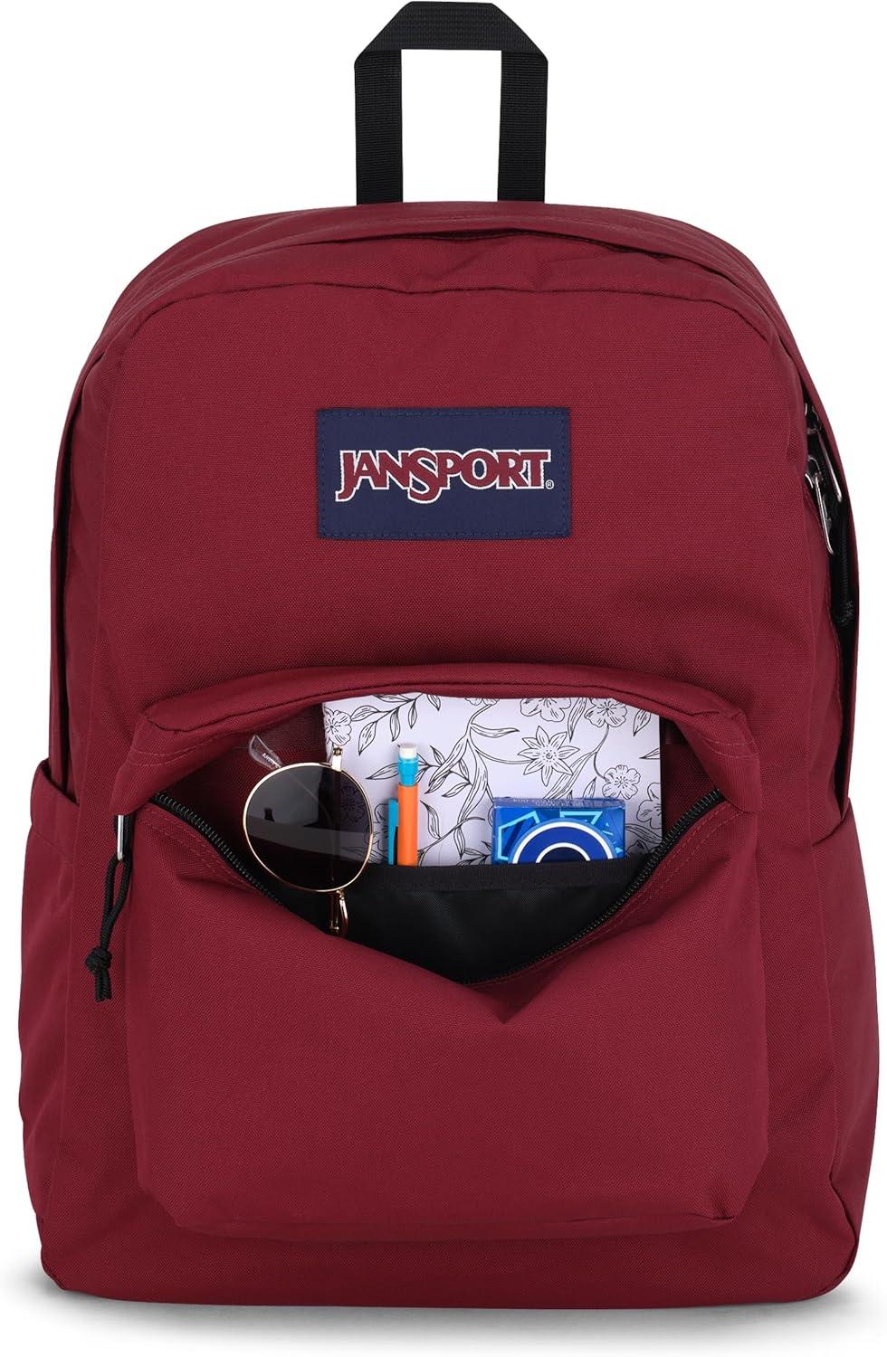 imageJanSport Superbreak Backpack  Durable Lightweight Premium Backpack Red TapeRusset Red