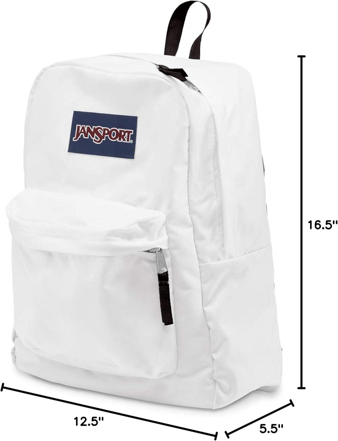 imageJanSport Superbreak Backpack  Durable Lightweight Premium Backpack Red TapeWhite