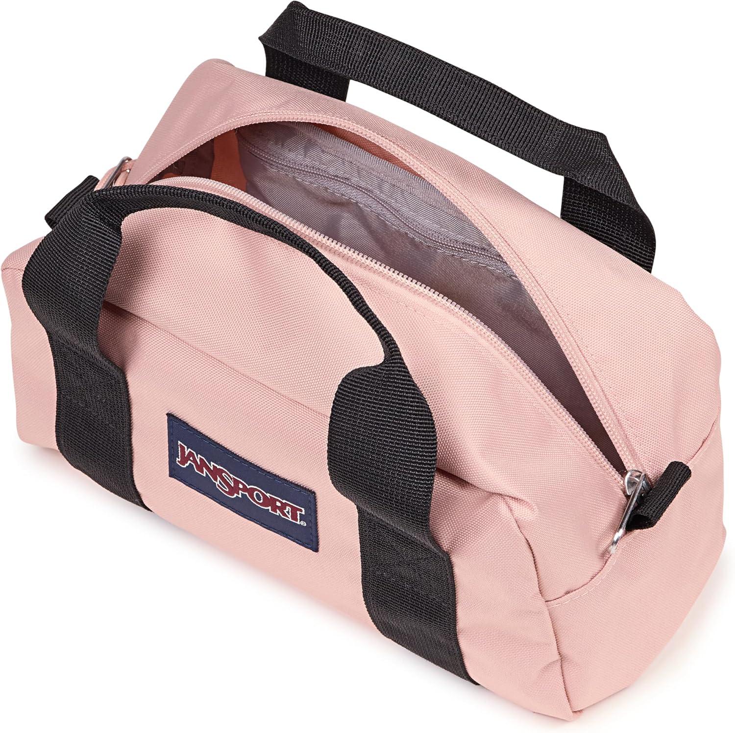 imageJanSport Weekender Duffel  Travel or Gym Bag Durable Weekender with Front Utility Pocket ampamp Side Grab HandlesMisty Rose