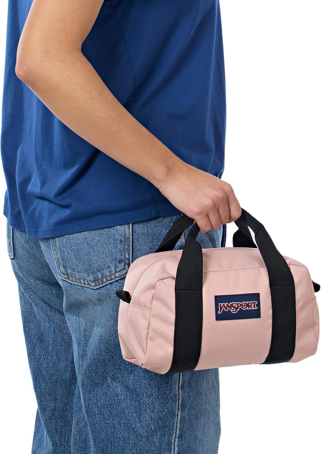 imageJanSport Weekender Duffel  Travel or Gym Bag Durable Weekender with Front Utility Pocket ampamp Side Grab HandlesMisty Rose