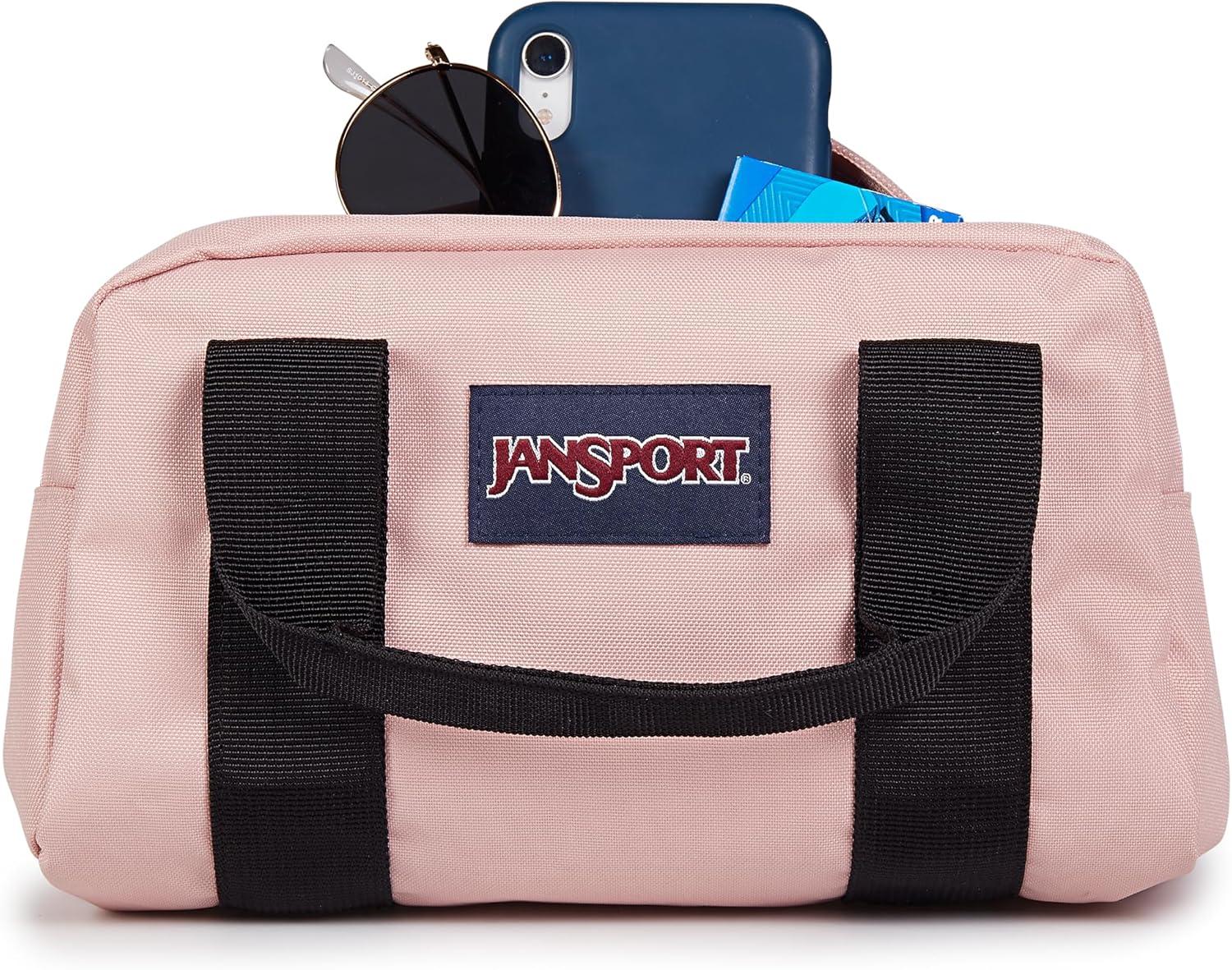 imageJanSport Weekender Duffel  Travel or Gym Bag Durable Weekender with Front Utility Pocket ampamp Side Grab HandlesMisty Rose
