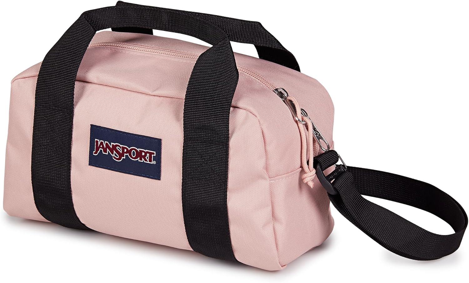 imageJanSport Weekender Duffel  Travel or Gym Bag Durable Weekender with Front Utility Pocket ampamp Side Grab HandlesMisty Rose