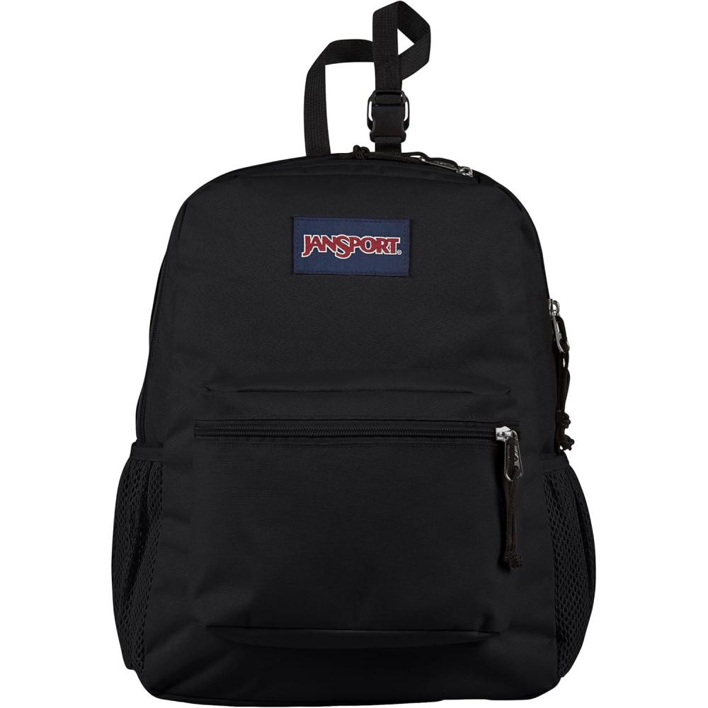 imageJanSport Central Adaptive Backpack  Wheelchair ampamp Walker Compatible TuckAway Shoulder Straps Adjustable Backrest Loops ampamp Anchor Straps Iconic Design RedMulti Hippie DaysBlack