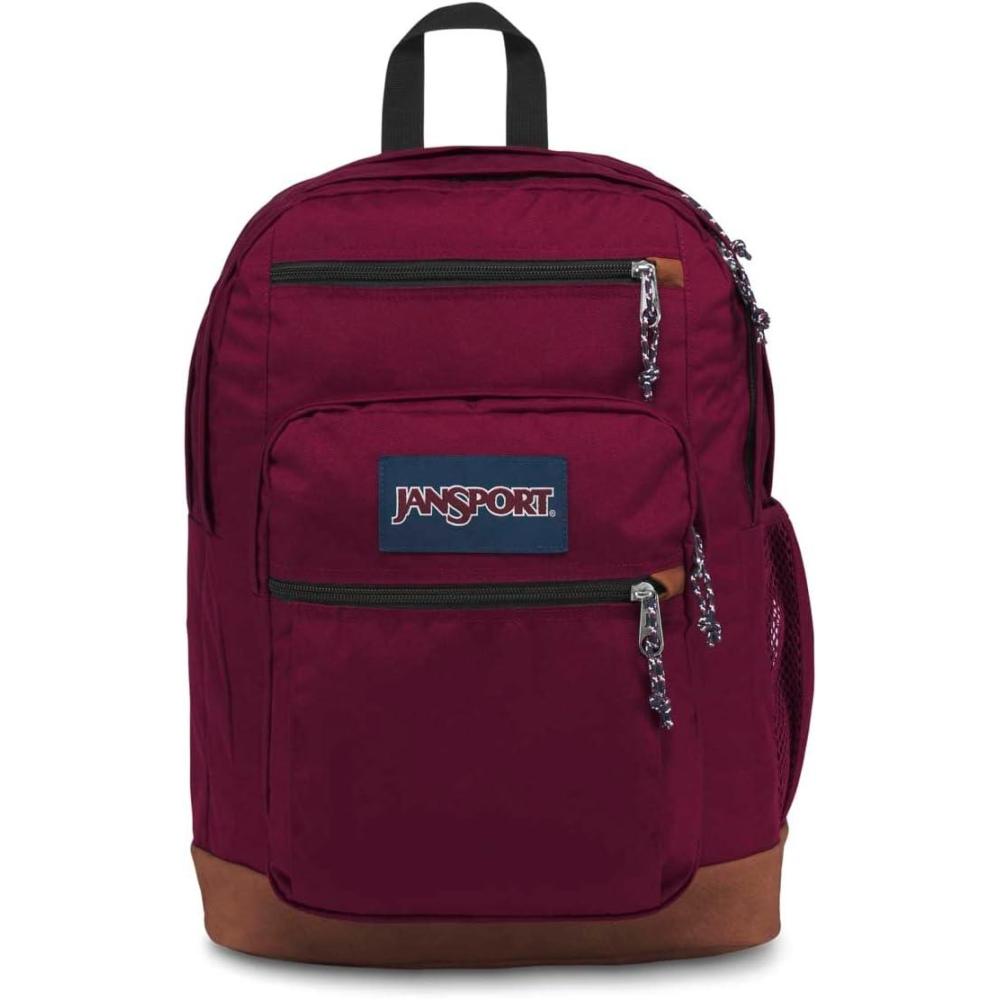 imageJanSport Cool Backpack with 15inch Laptop Sleeve  Large Computer Bag Rucksack with 2 Compartments Ergonomic Straps NavyRusset Red
