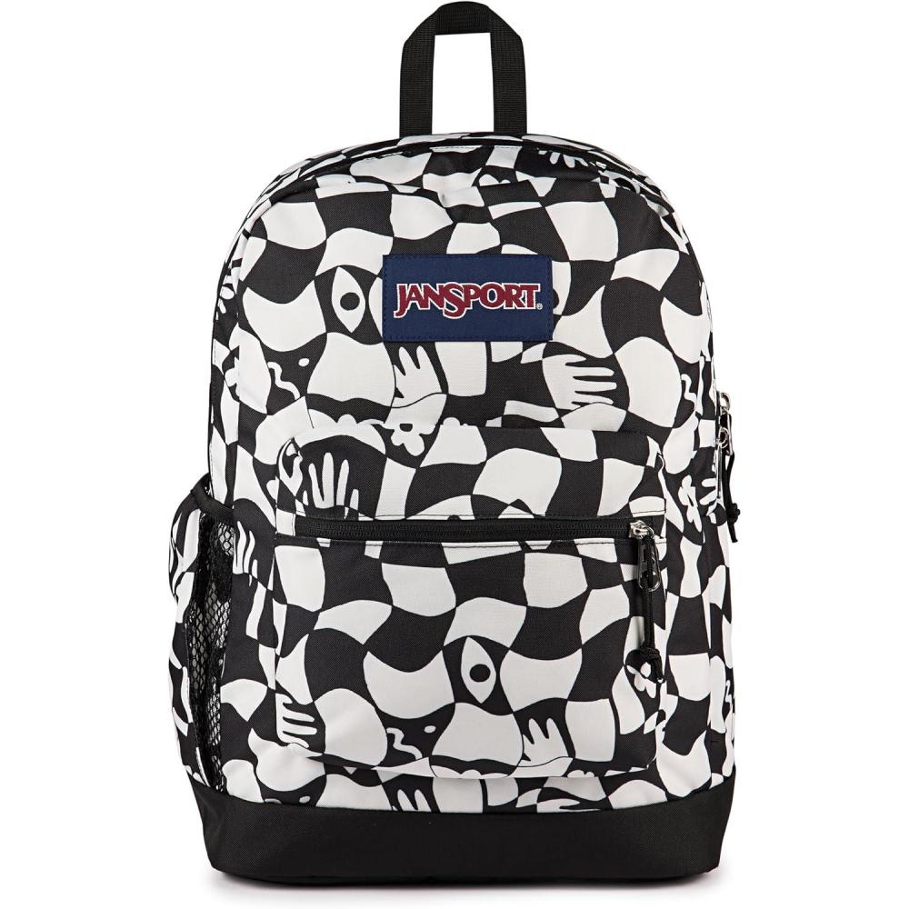 imageJanSport Cross Town Plus Backpack  Large Main Compartment Side Water Bottle Pocket 15Inch Padded Laptop Sleeve  BlackGravity Check
