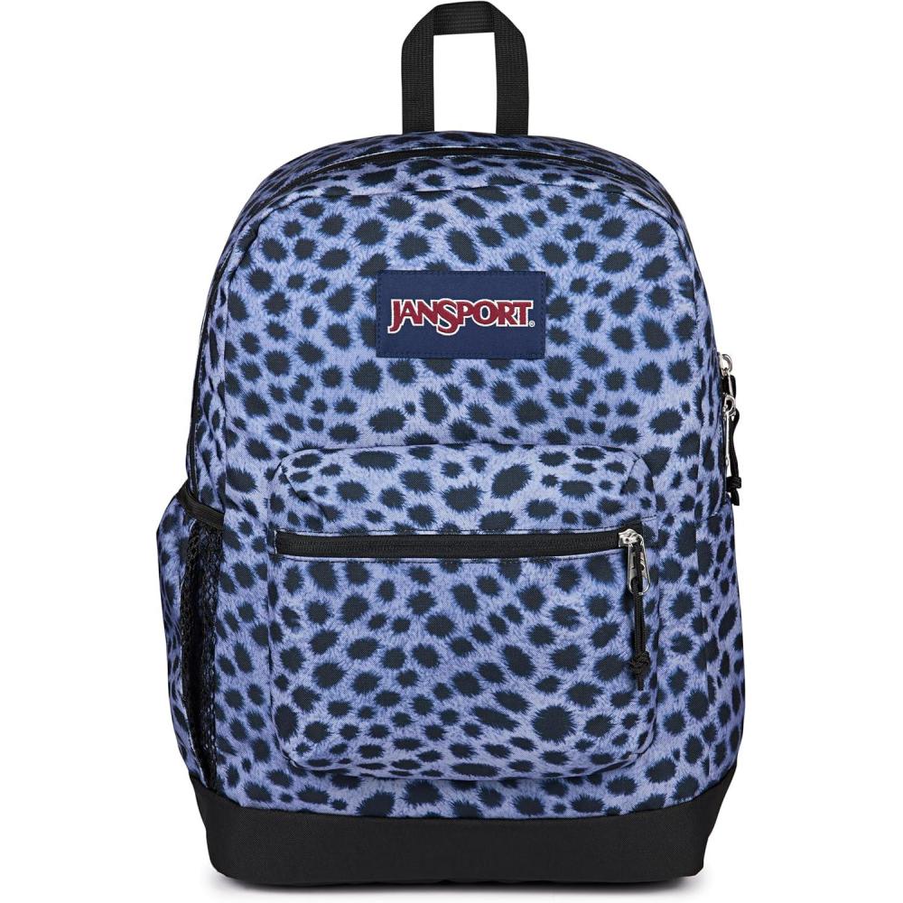 imageJanSport Cross Town Plus Backpack  Large Main Compartment Side Water Bottle Pocket 15Inch Padded Laptop Sleeve  BlackSurreal Spots
