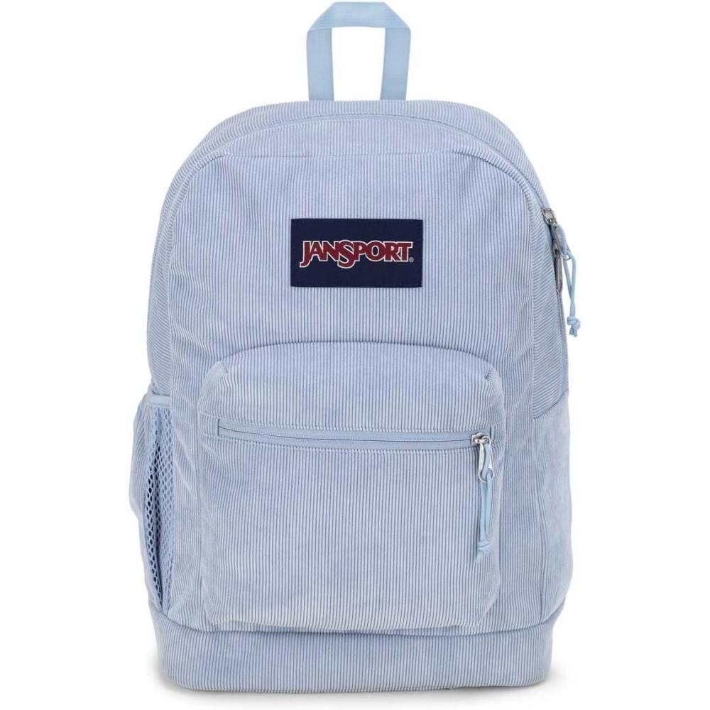 imageJanSport Cross Town Plus Remix Backpack  Padded Back Panel Laptop Sleeve and Front Pocket Organizer  Indigo DenimBlue Dusk Corduroy