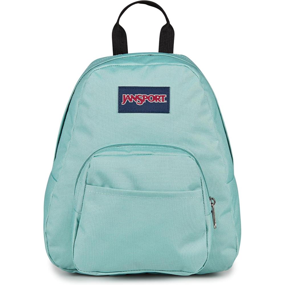 imageJanSport Half Pint Mini Backpack 102 L  Durable Mini Bag Purse with Adjustable Shoulder Straps Single Main Compartment Zippered Stash Pocket BlackFaded Sage
