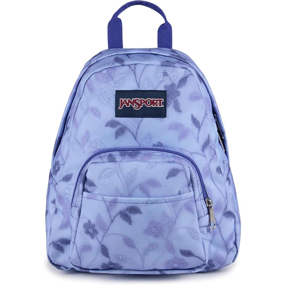 imageJanSport Half Pint Mini Backpack 102 L  Durable Mini Bag Purse with Adjustable Shoulder Straps Single Main Compartment Zippered Stash Pocket BlackLines  Vines