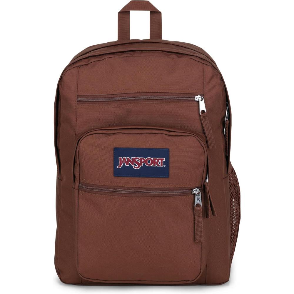 imageJanSport Laptop Backpack  Computer Bag with 2 Compartments Ergonomic Shoulder Straps 15 Laptop Sleeve Haul Handle  Bad BowsBasic Brown