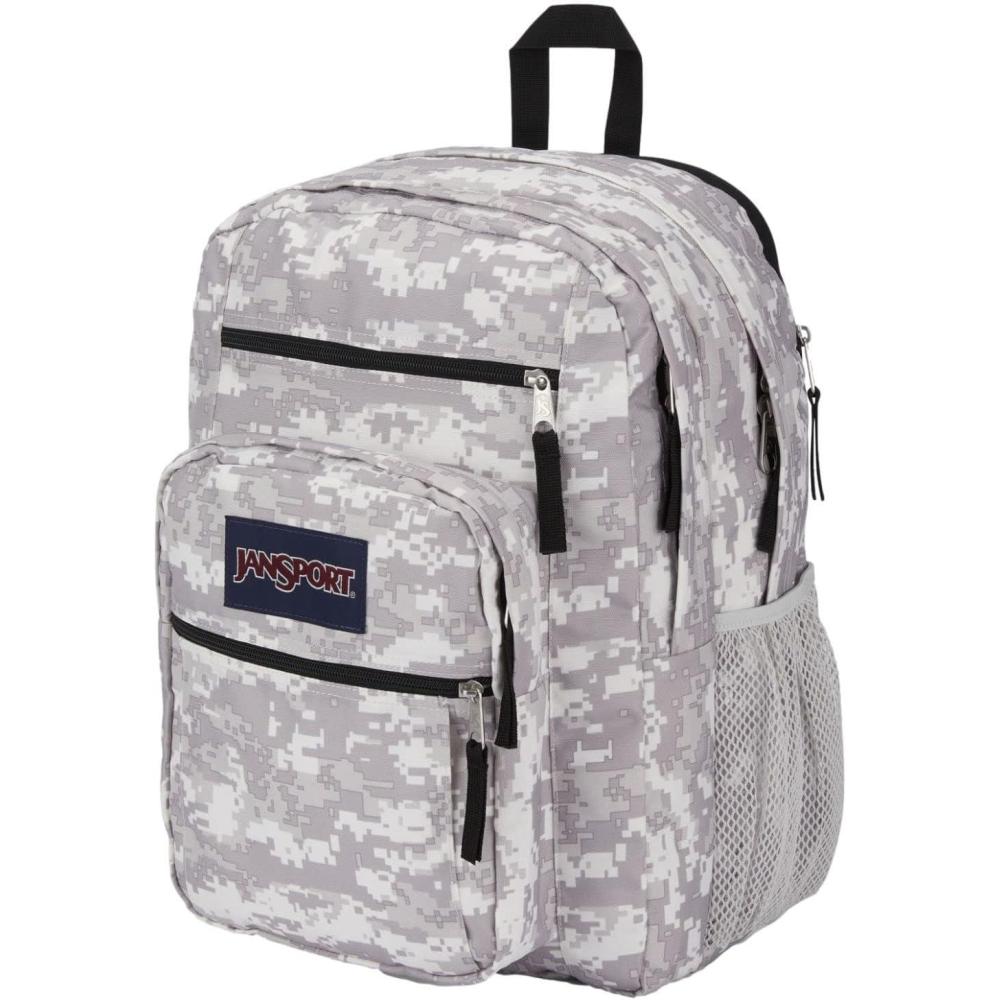 imageJanSport Laptop Backpack  Computer Bag with 2 Compartments Ergonomic Shoulder Straps 15 Laptop Sleeve Haul Handle  Happy Hearts Black8 Bit Camo