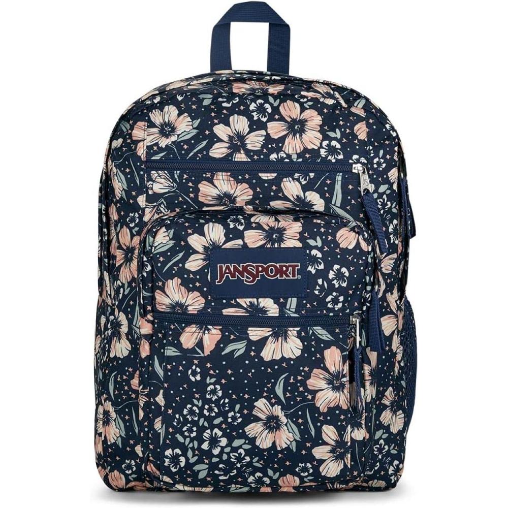 imageJanSport Laptop Backpack  Computer Bag with 2 Compartments Ergonomic Shoulder Straps 15 Laptop Sleeve Haul Handle  Happy Hearts BlackFields of Paradise