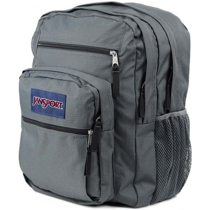 imageJanSport Laptop Backpack  Computer Bag with 2 Compartments Ergonomic Shoulder Straps 15 Laptop Sleeve Haul Handle  Happy Hearts BlackForge Grey