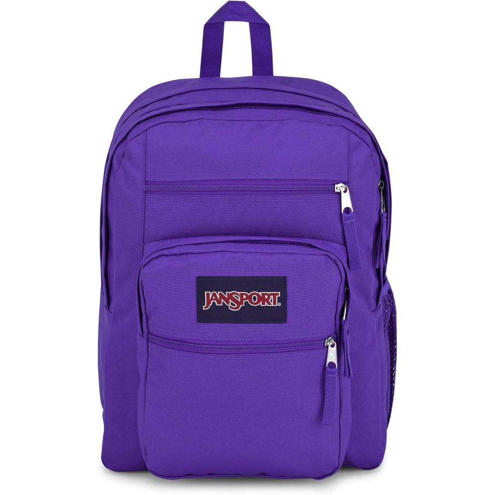 imageJanSport Laptop Backpack  Computer Bag with 2 Compartments Ergonomic Shoulder Straps 15 Laptop Sleeve Haul Handle  Happy Hearts BlackParty Plum