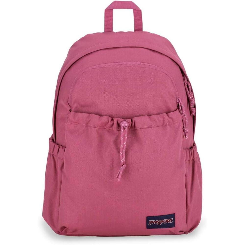 imageJanSport Lounge Pack  Large Main Compartment Dual Water Bottle Pockets Front Drawcord Pocket Padded Laptop Sleeve Oyster MushroomMauve Haze