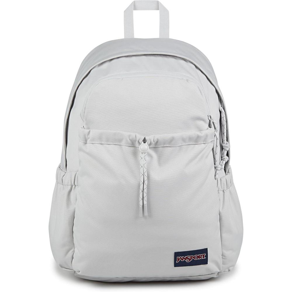 imageJanSport Lounge Pack  Large Main Compartment Dual Water Bottle Pockets Front Drawcord Pocket Padded Laptop Sleeve Oyster MushroomOyster Mushroom