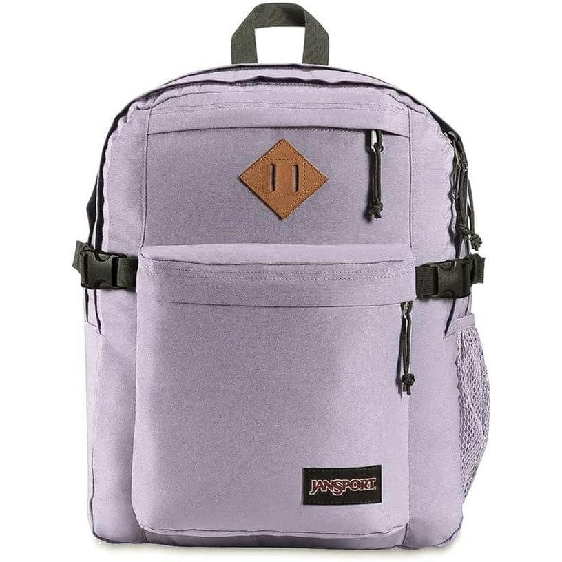 imageJanSport Main Campus Backpack  Travel or Work backpack w 15Inch Laptop Sleeve and Dual Water Bottle Pockets Graphite GreyPastel Lilac